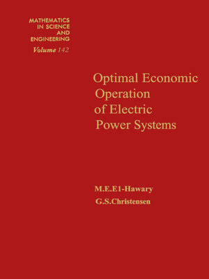 cover image of Optimal Economic Operation of Electric Power Systems